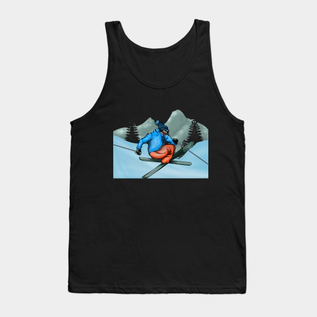 Cool ski jumper Tank Top by Markus Schnabel